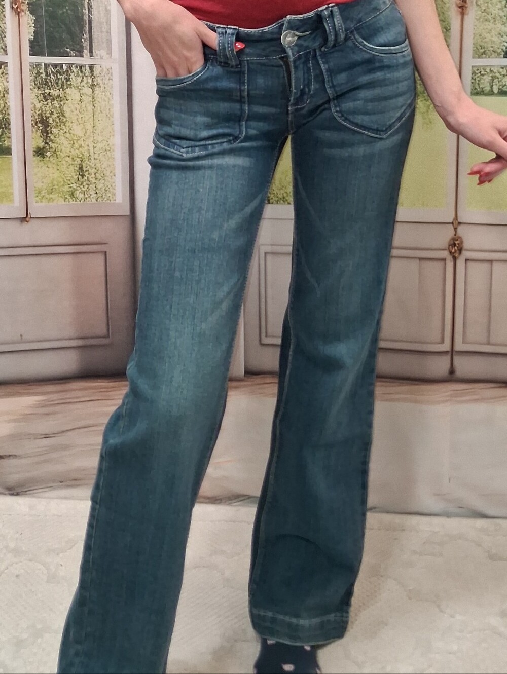​Vintage Y2K Aeropostale Avery Wide Leg Jeans - Size 1/2 Long